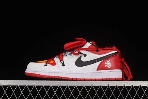 All categories Air Jordan Jordan series basketball shoes Air Jordan 1 Low Air Jordan 1 Low AJ1 Joe 1 customized version Vibe flavor deconstruction sports culture basketball shoes 553558-118